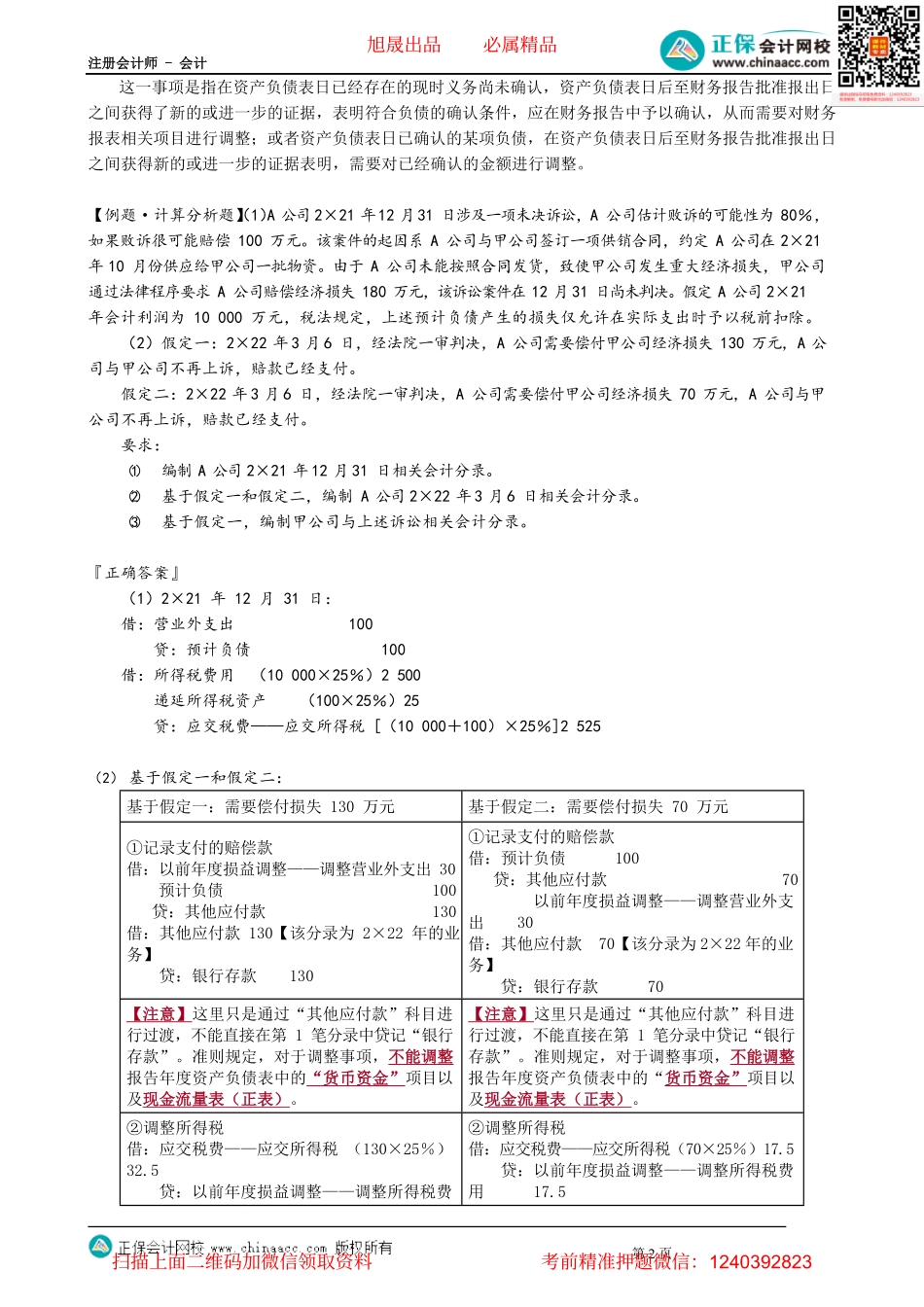 第2502讲　资产负债表日后未决诉讼及减值的处理_create.pdf_第2页