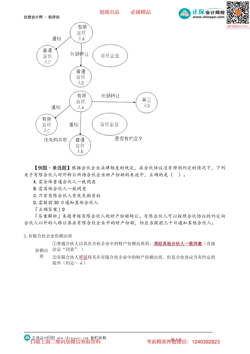 第0504讲　有限合伙企业的设立、份额转让和出质、事务执行_create.pdf_第3页