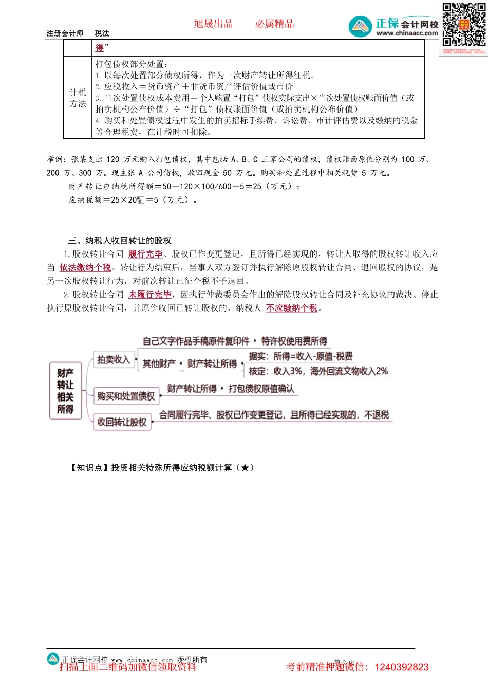 第0512讲　财产转让、投资相关特殊所得应纳税额计算_create.pdf_第2页
