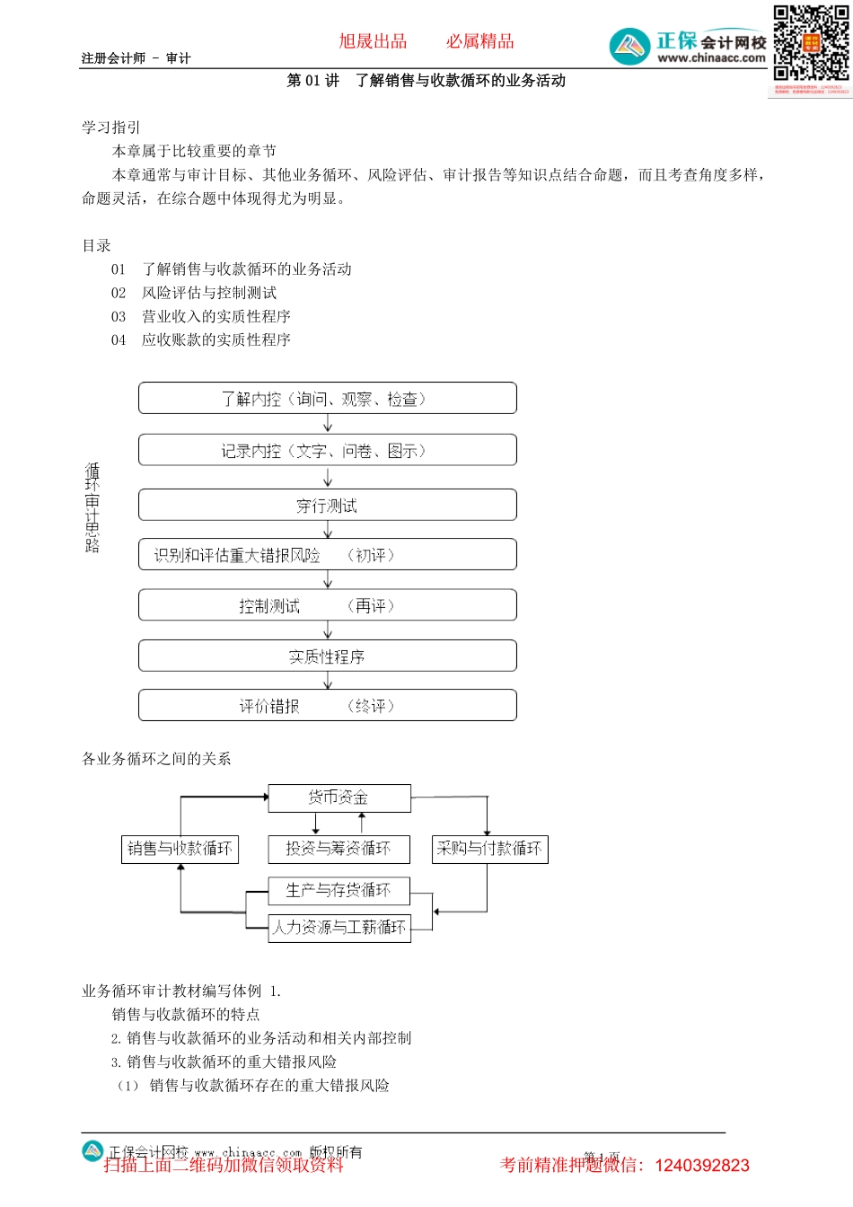 第0901讲　了解销售与收款循环的业务活动_create.pdf_第1页
