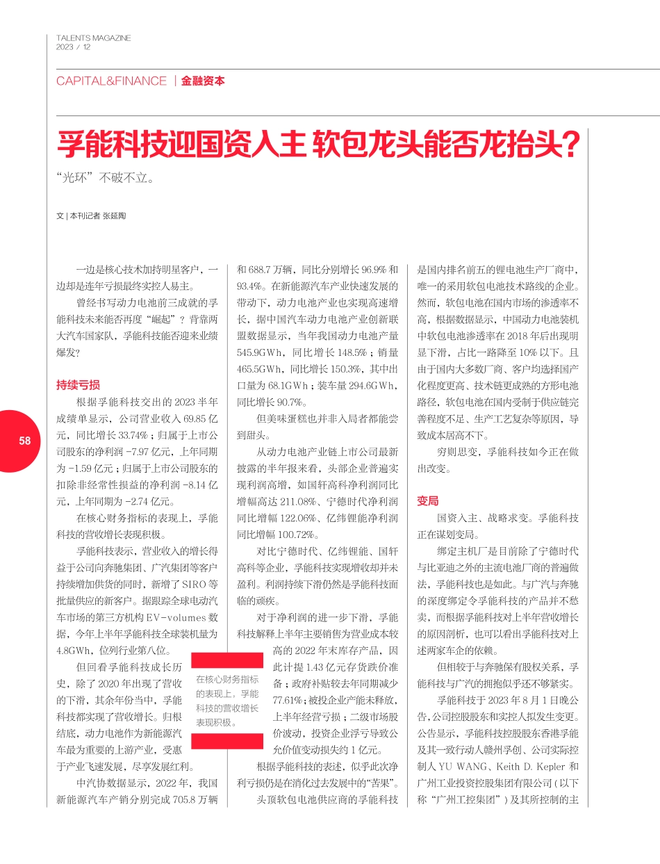 孚能科技迎国资入主 软包龙头能否龙抬头.pdf_第1页