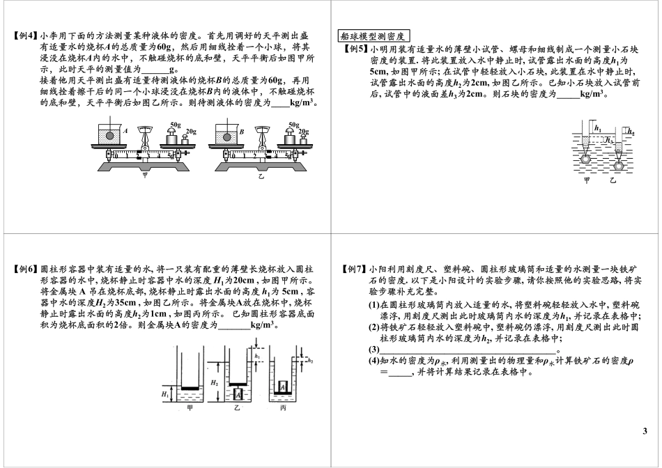 淘宝书山小径 第60讲浮力单元复习浮力实验题型.pdf_第3页
