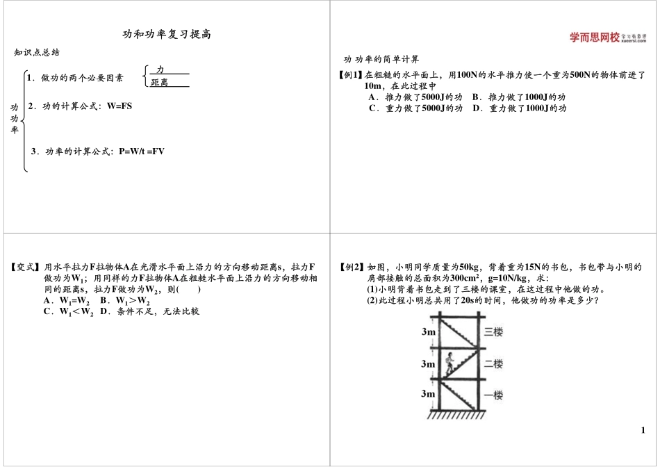 淘宝书山小径 第64讲功和功率复习提高.pdf_第1页