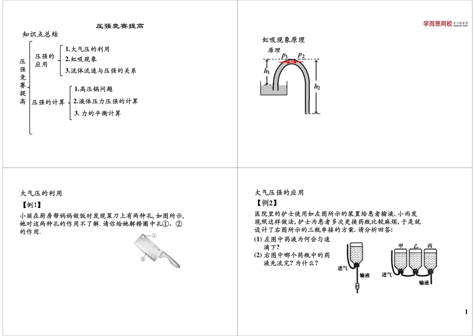 淘宝书山小径 第57讲压强竞赛提高.pdf_第1页