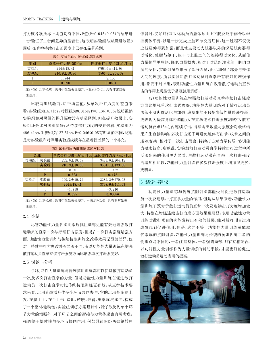 功能性力量训练对散打技术的影响.pdf_第3页