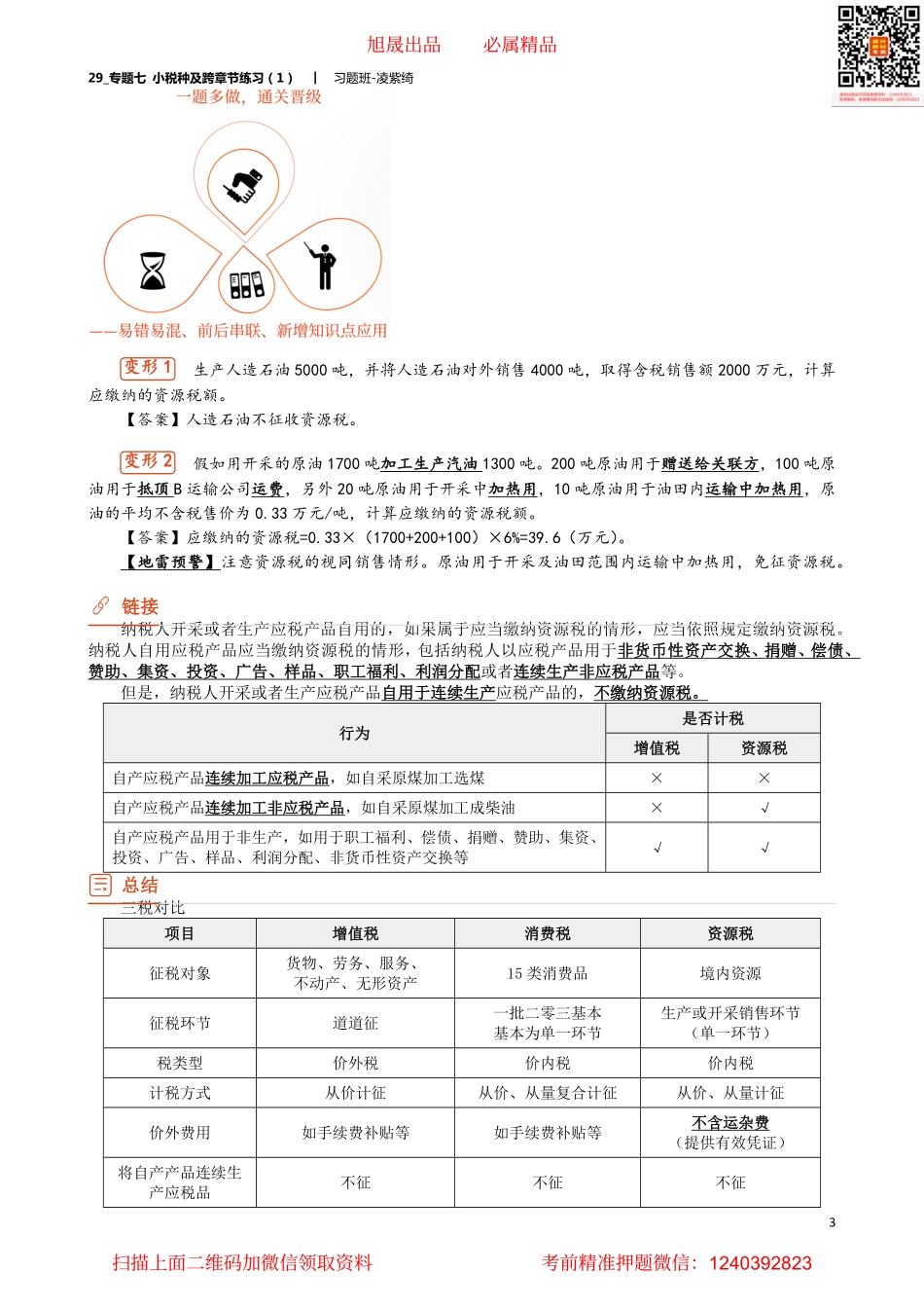 29_专题七 小税种及跨章节练习（1）.pdf_第3页
