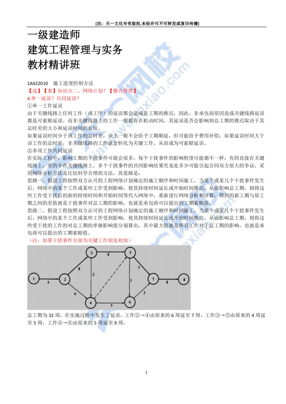 2022-50-1A422010-施工进度控制方式（四）、1A422020施工进度计划.pdf_第1页