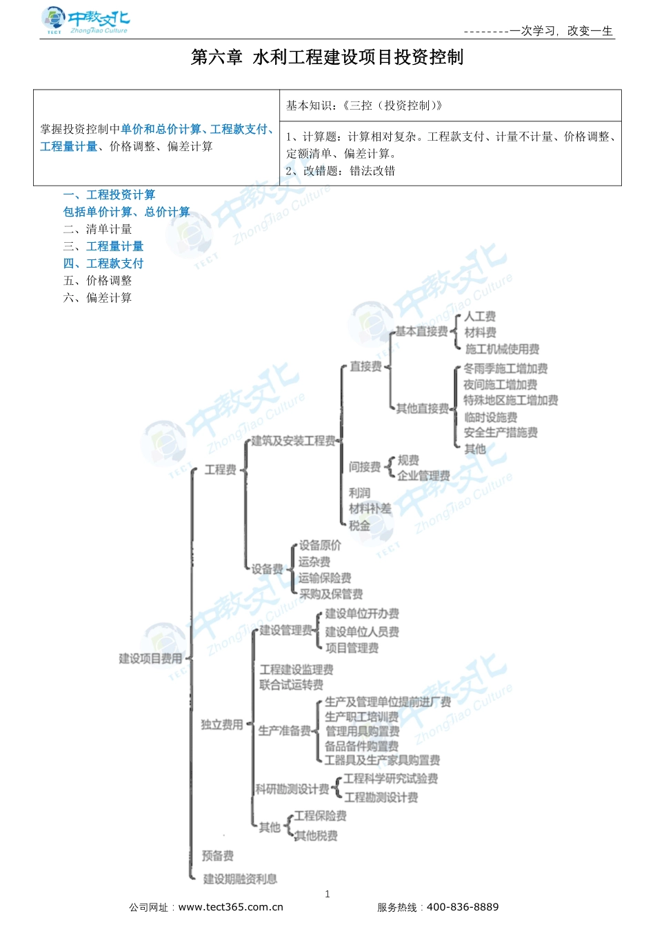 第六章水利工程建设项目投资控制-讲义.pdf_第1页