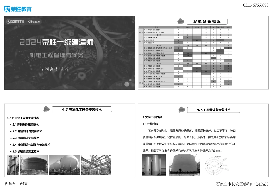 视频60—64集 4.7 石油化工设备安装技术（新教材）（可打印版）.pdf_第1页