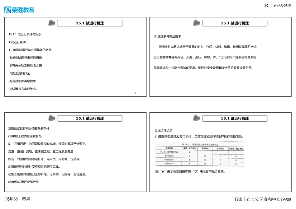 视频88—89集 第15章 机电工程试运行及竣工验收管理（新教材）（可打印版）.pdf_第2页