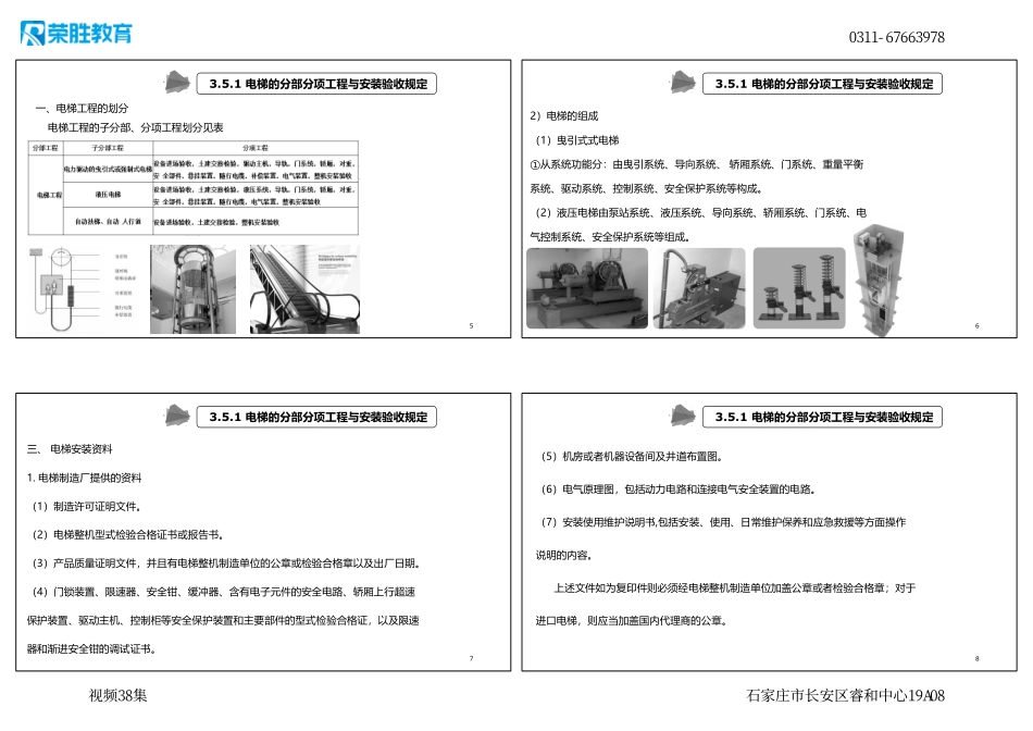 视频38集 3.5 电梯工程施工技术（新教材）（可打印版）.pdf_第2页