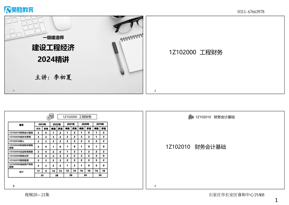 视频20—21集 1Z102010 财务会计基础 （可打印版）.pdf_第1页