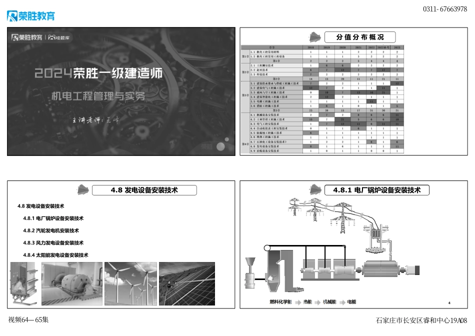 视频64—65集 4.8 发电设备安装技术1（新教材）（可打印版）.pdf_第1页
