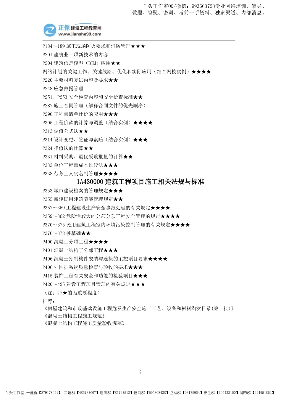 11.07-正保-22一建《建筑实务》考前重点资料_两页纸.pdf_第2页