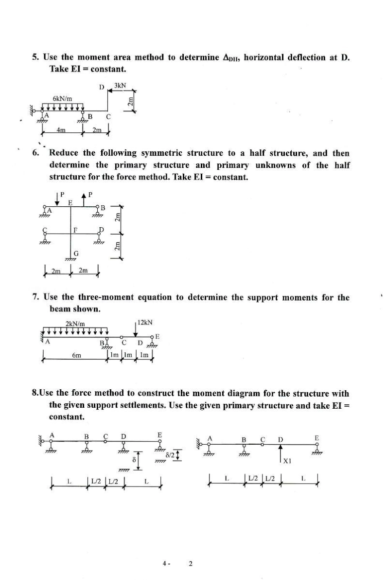 结构力学(上)期末试卷(双语).pdf_第2页