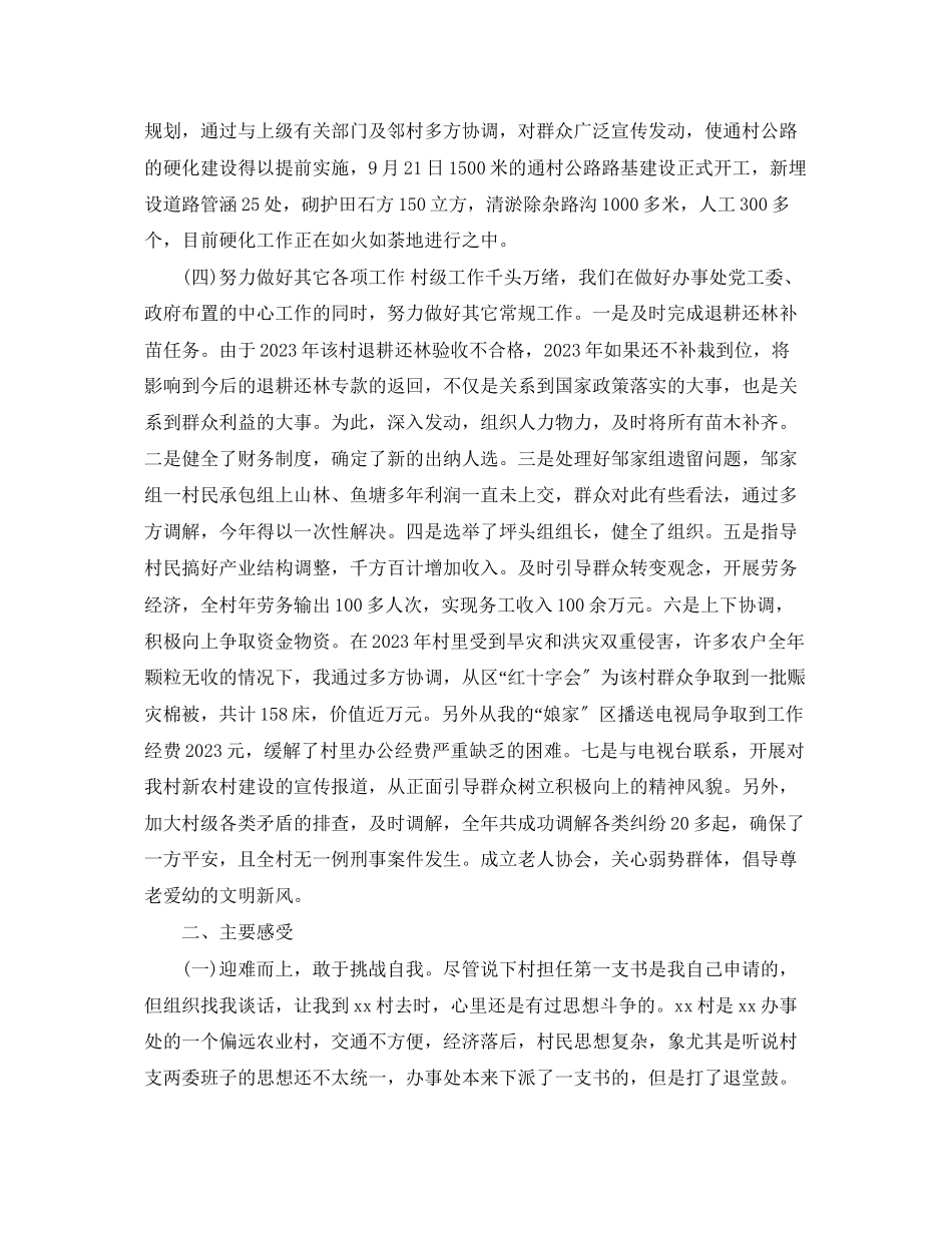 2023年农村党支部书记终工作总结范文.docx_第3页