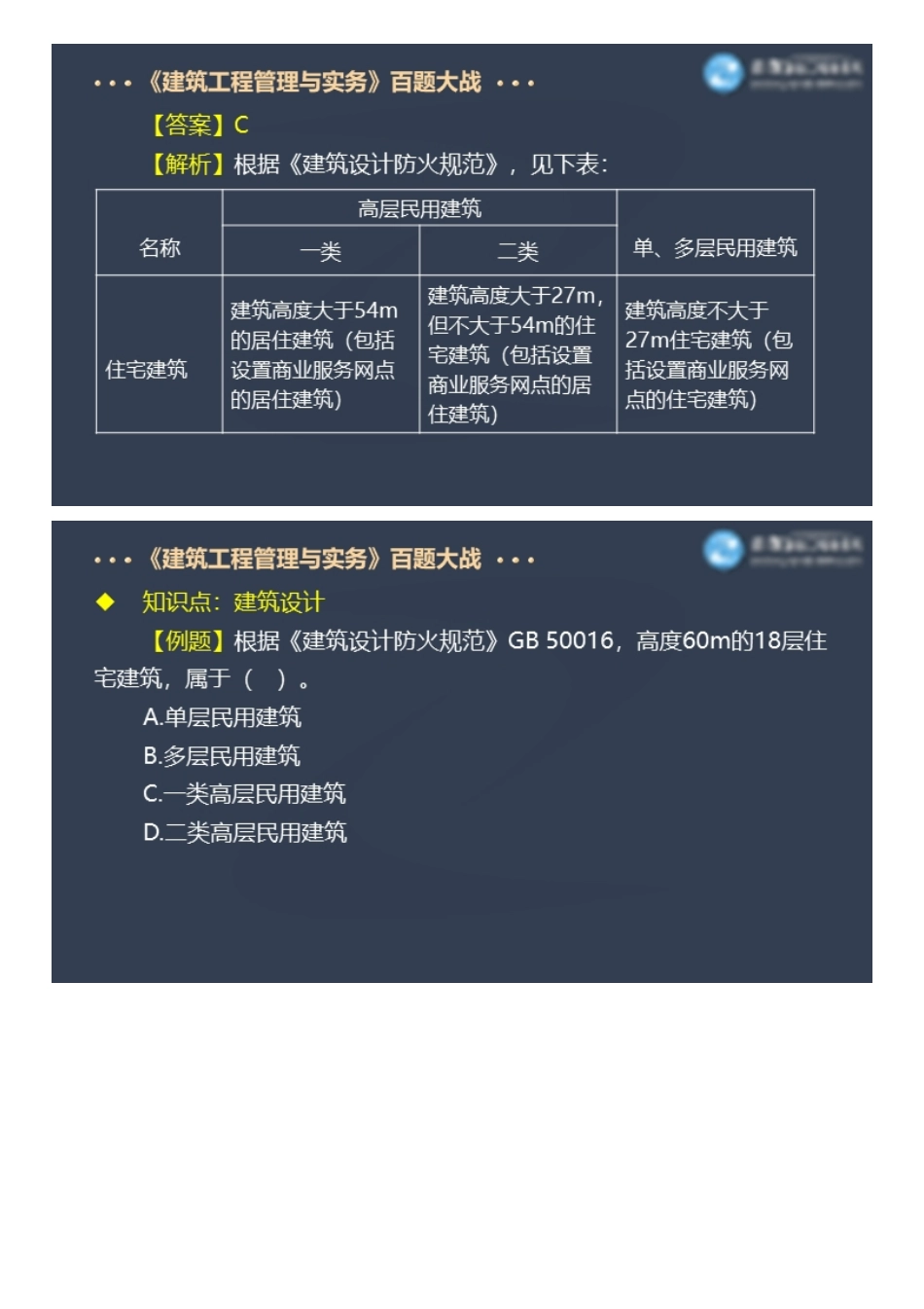 2022一级建造师建筑工程百题大战（一）.pdf_第3页
