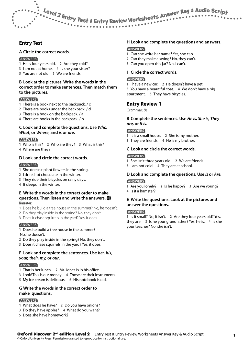 od2e_l2_entry_test_and_review_worksheets_ak.pdf_第1页