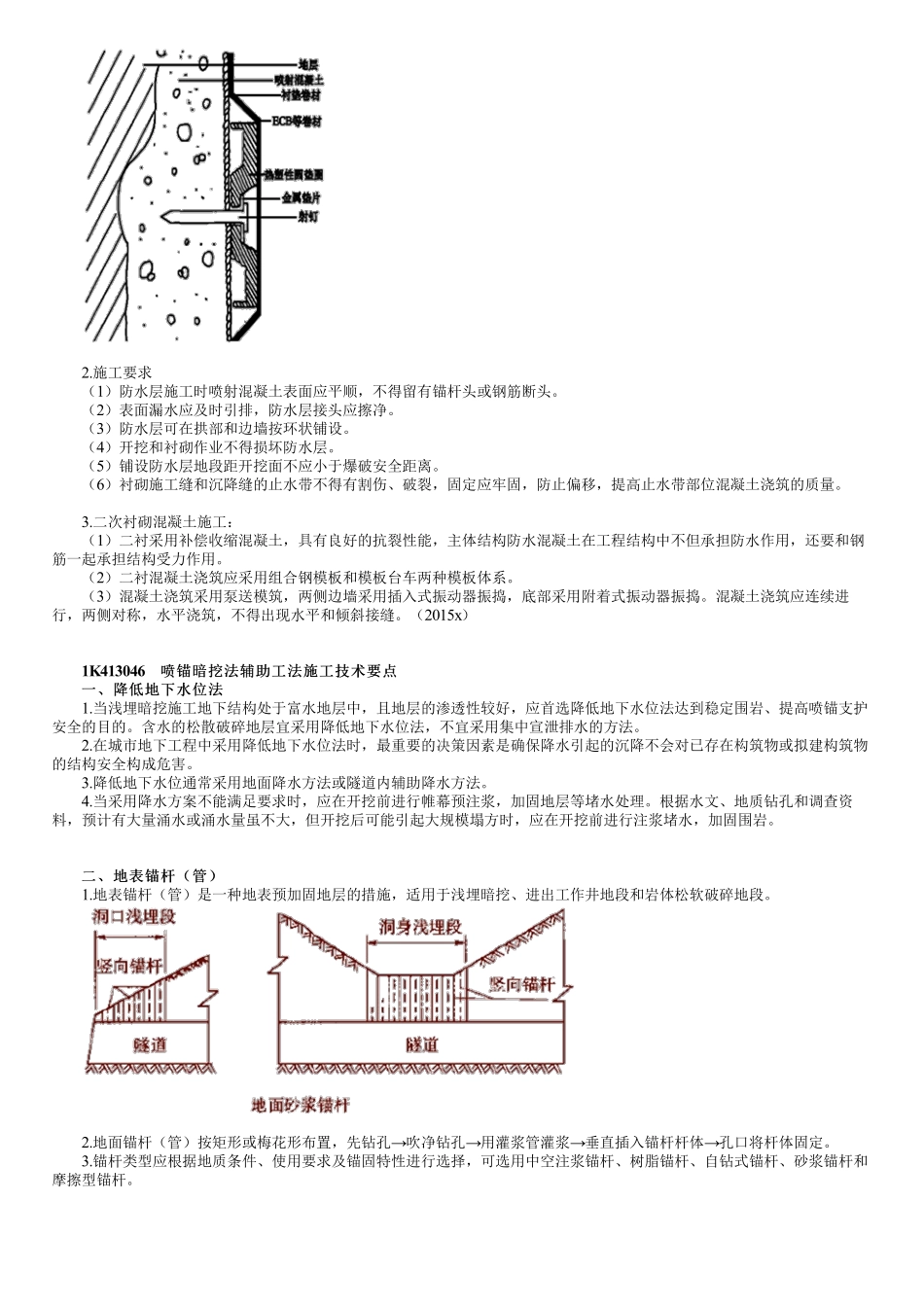 51、1K413000第16讲　喷锚暗挖法衬砌、防水施工及质检验收.pdf_第2页