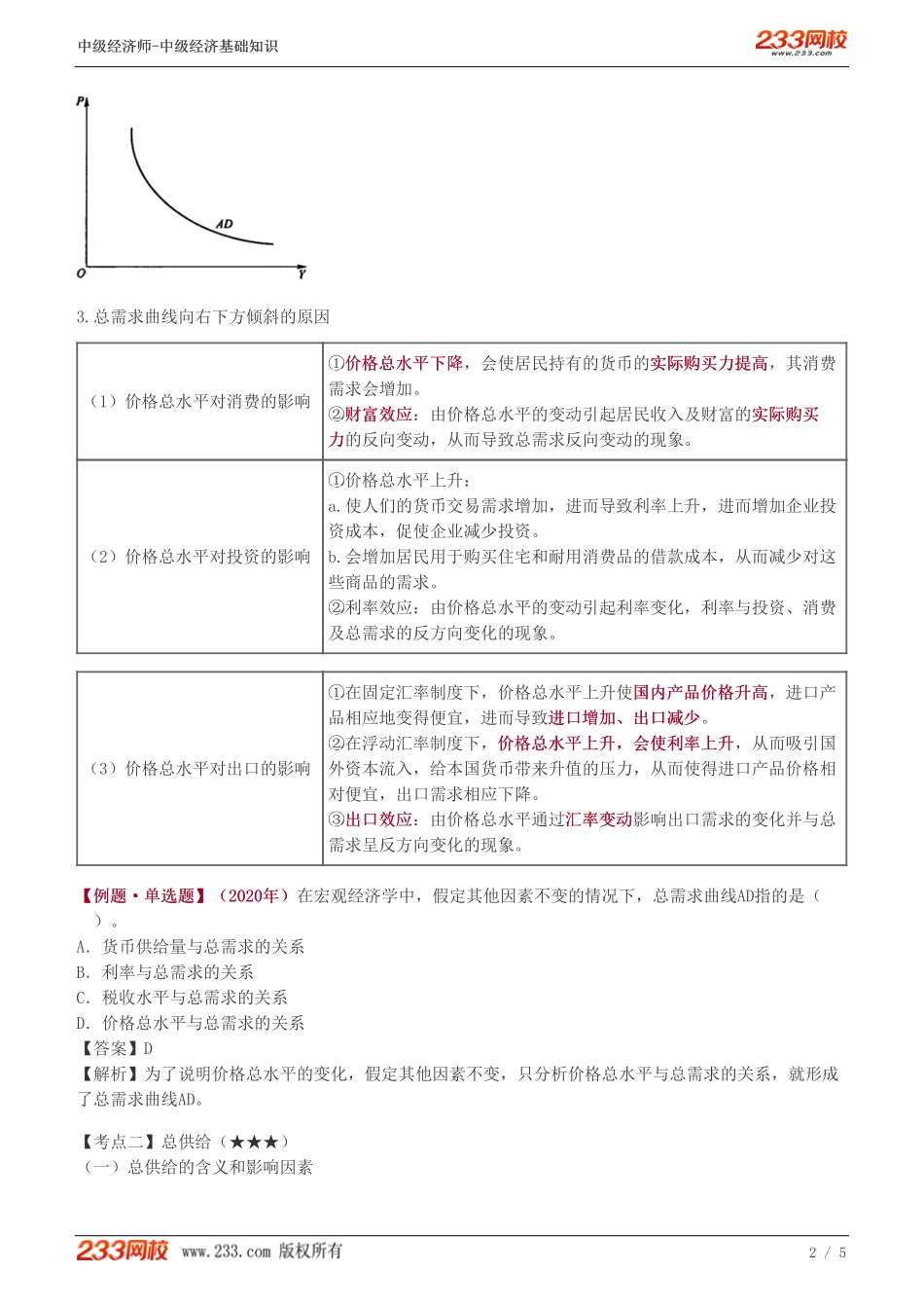 26、中级《经济基础》教材精讲班-葛广宇-总需求与总供给.pdf_第2页