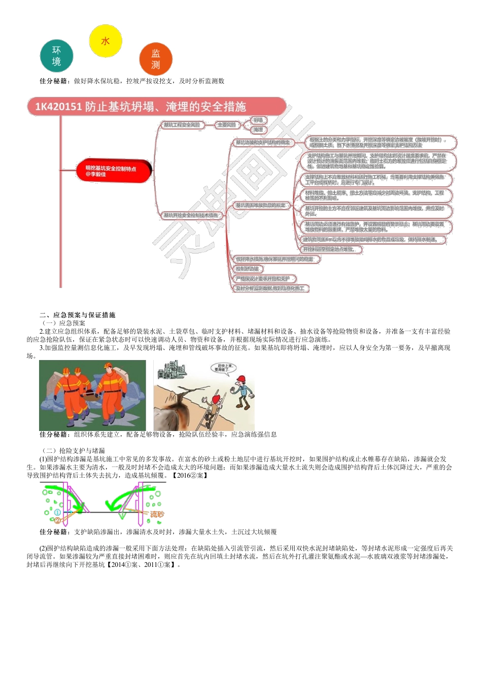 68、1K413000第11讲　防止基坑坍塌、淹没的安全措施和地下管线的安全保护措施.pdf_第2页