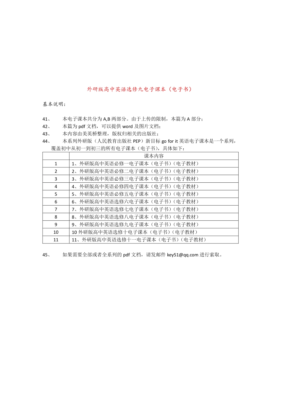外研版高中英语选修九电子课本.PDF_第1页
