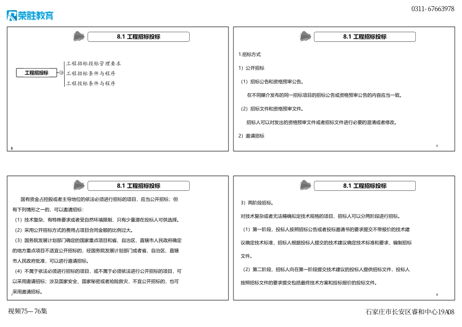 视频75—76集 第8章 工程招标投标与合同管理（新教材）（可打印版）.pdf_第2页