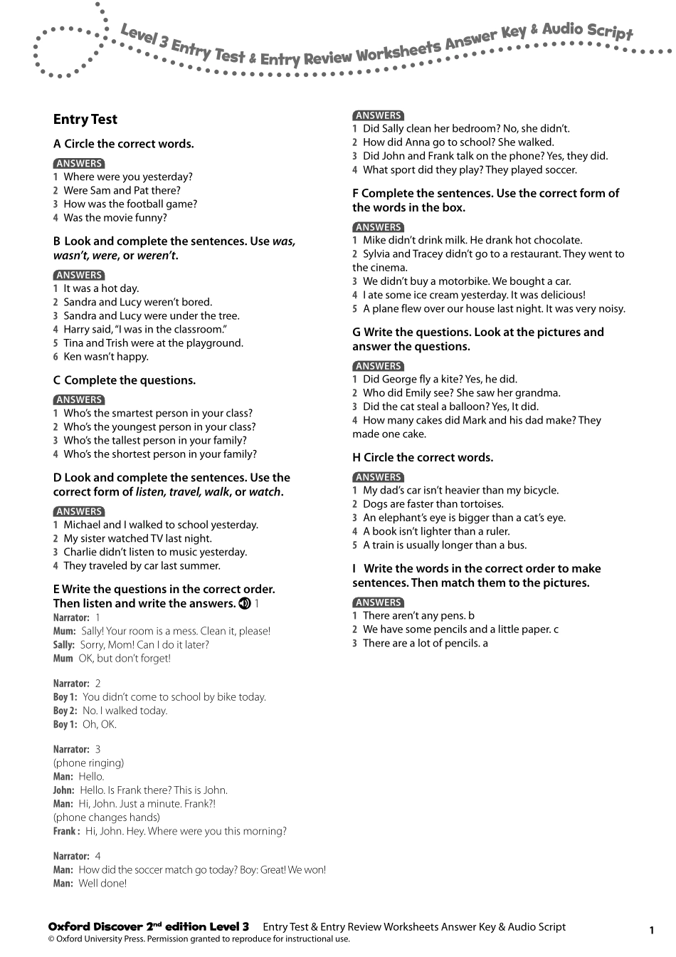 od2e_l3_entry_test_and_review_worksheets_ak.pdf_第1页