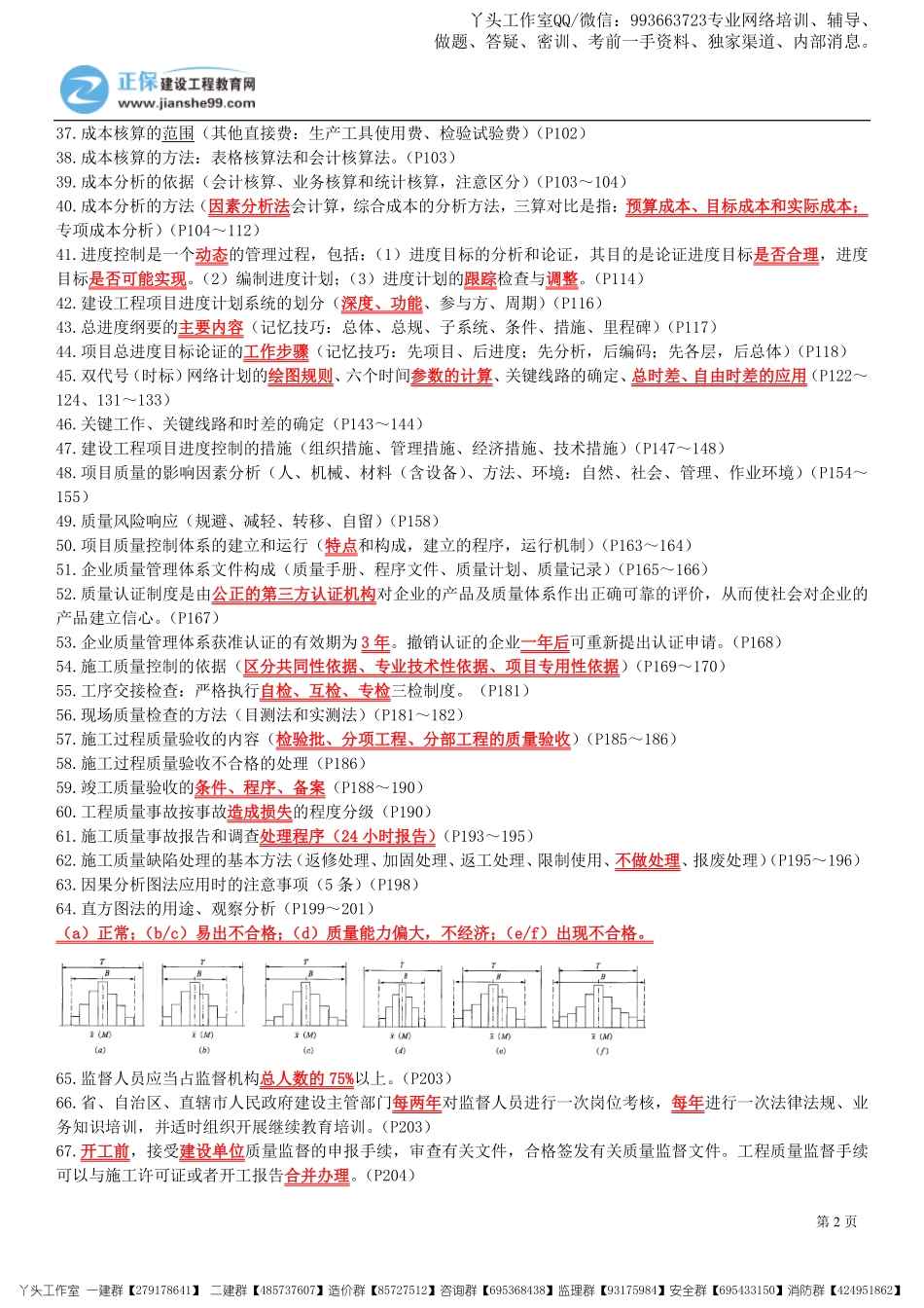11.07-正保-22一建《项目管理》考前重点资料_三页纸.pdf_第2页