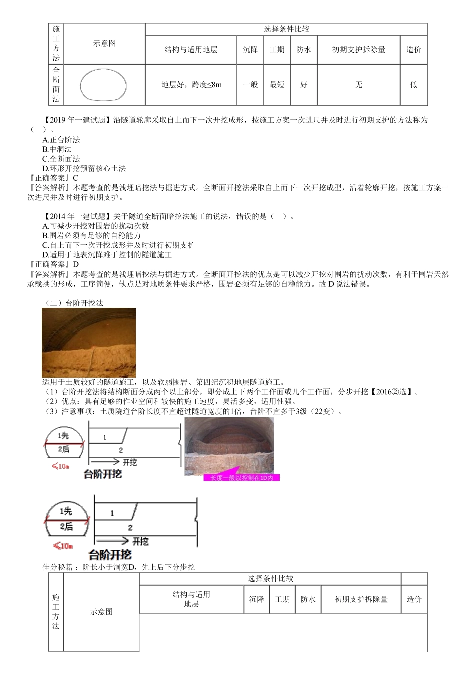 73、1K413000第16讲　喷锚暗挖法的掘进方式选择和工作井施工技术.pdf_第2页