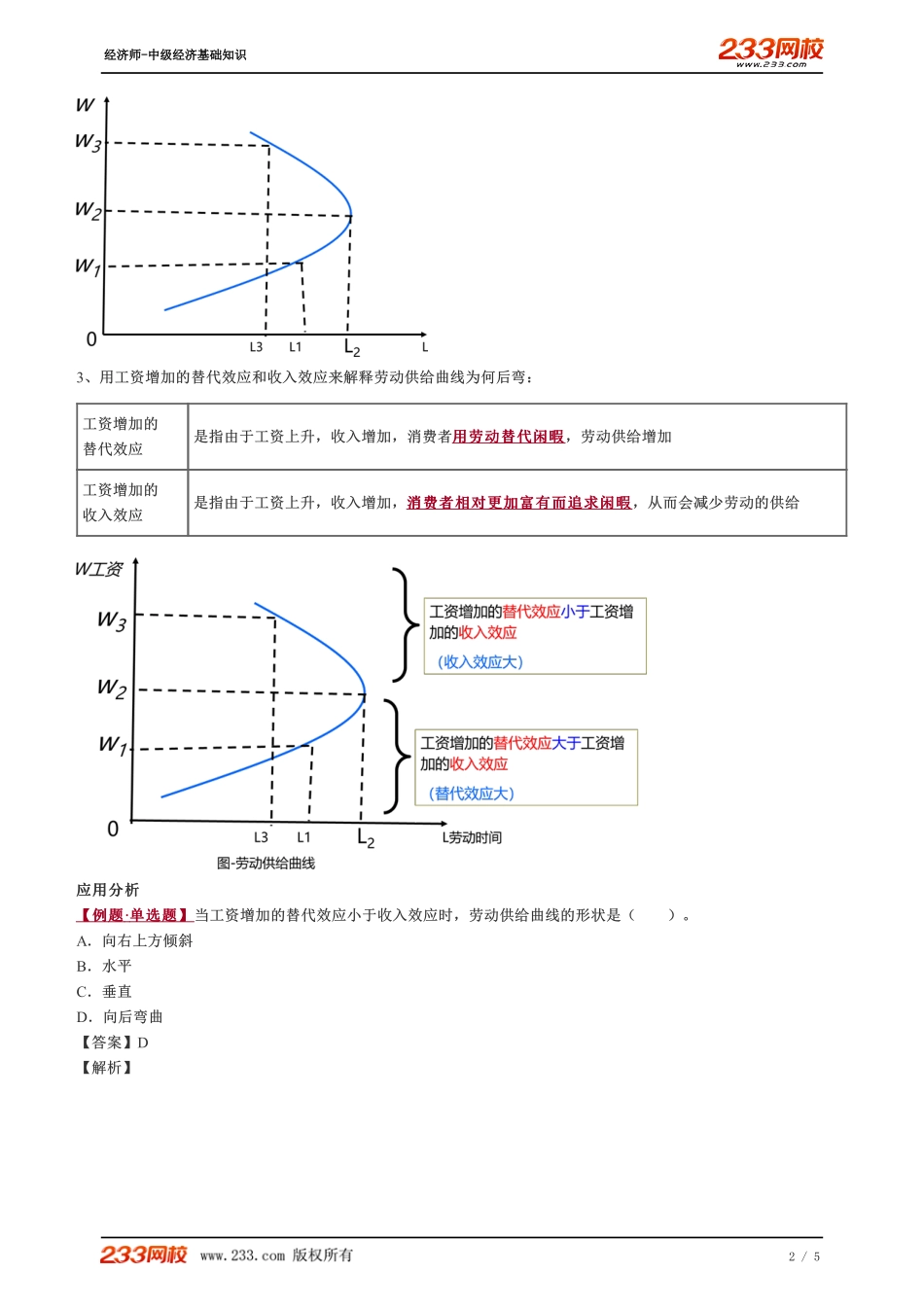 019、2023-中级《经济基础》教材精讲班-郑伟--劳动供给曲线和均衡工资的决定.pdf_第2页