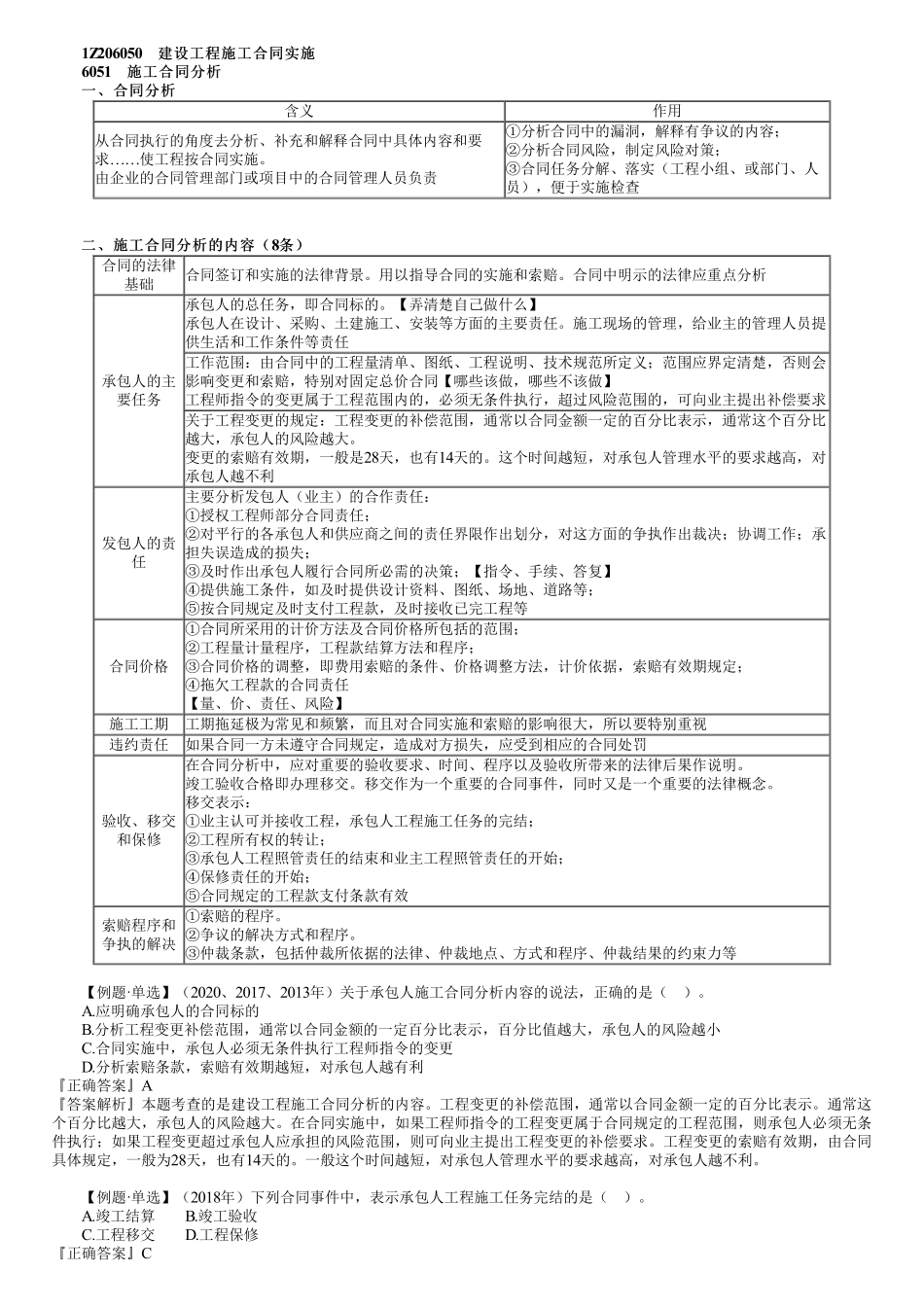 55、1Z206000第11讲　建设工程施工合同实施.pdf_第1页