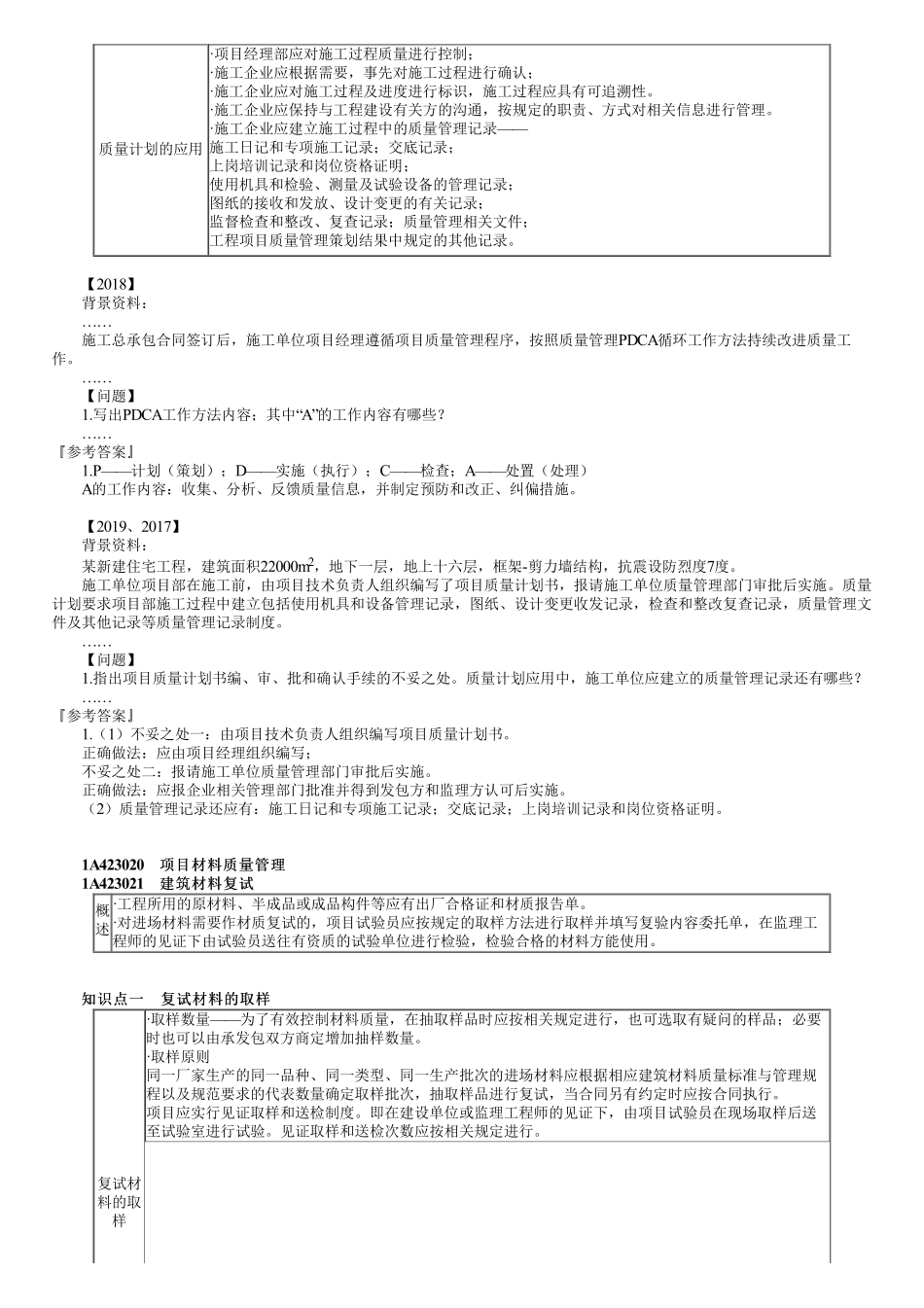 64、1A423000第01讲　项目质量计划与材料质量管理.pdf_第2页
