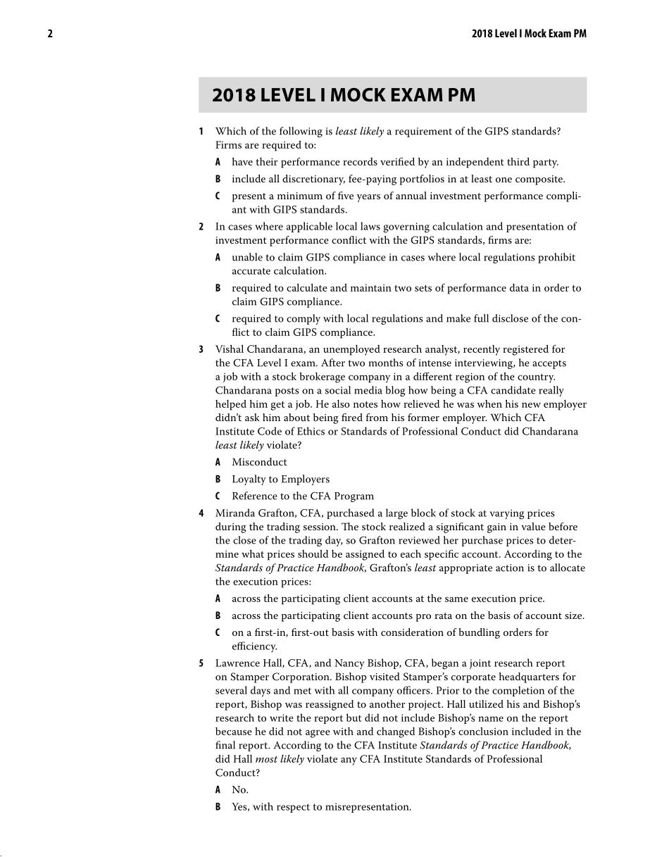 2018_Level_I_Mock_Exam_PM-Session_removed(1).pdf_第2页