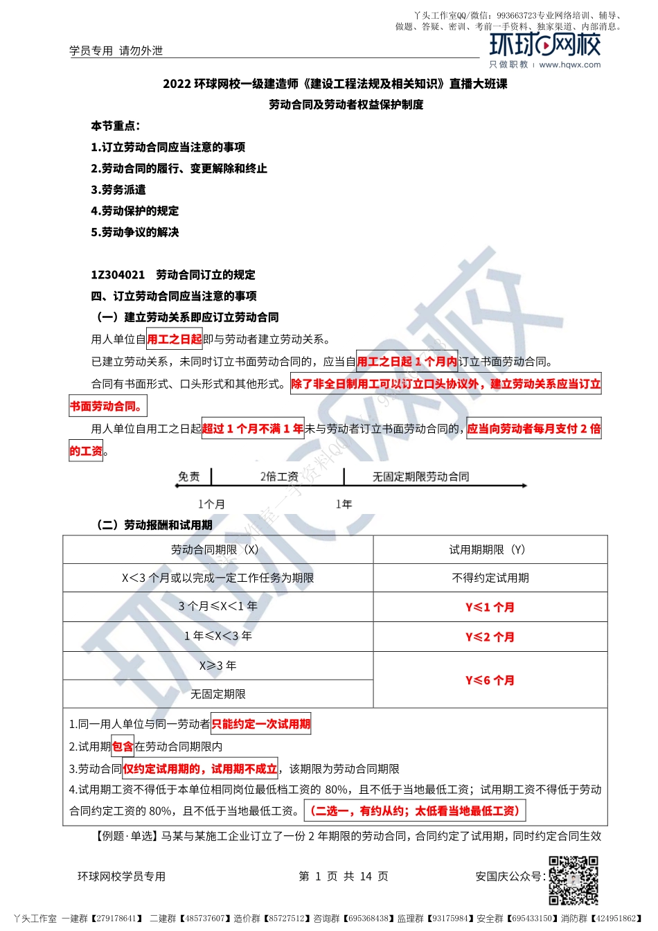 33、2022一建法规直播大班课（十七）-劳动合同及劳动者权益保护制度.pdf_第1页