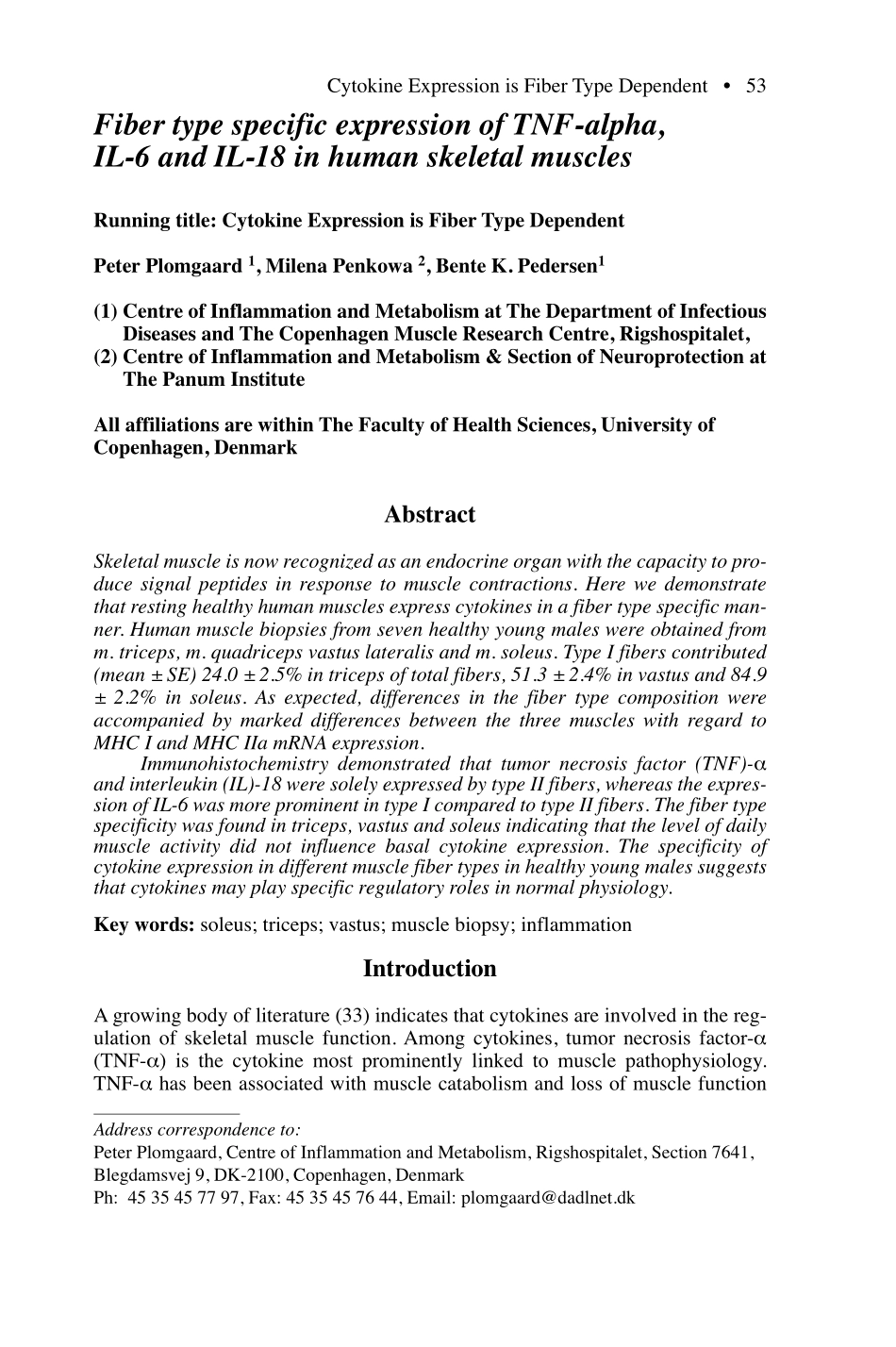 Fiber type specific expression of TNF-alpha,IL-6 and IL-18(1).pdf_第1页