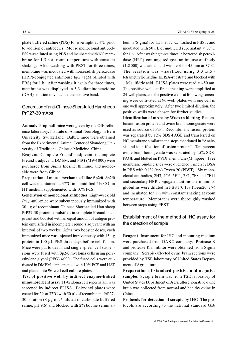 Establishment of the Method of IHC Assay for the Detection of Scrapie(1).pdf_第3页