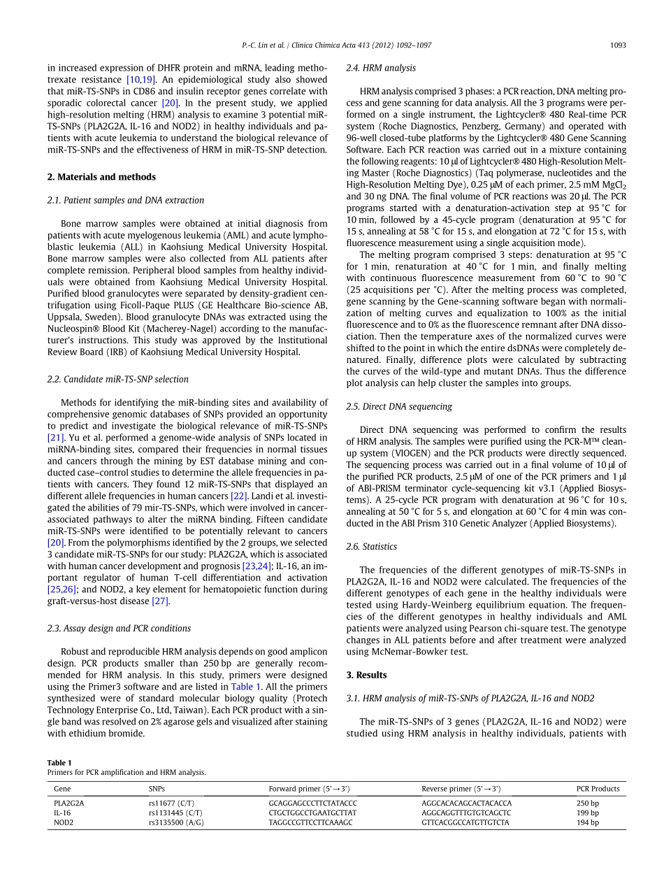 HRM analysis for the detection of single nucleotide polymorphisms(1).pdf_第2页