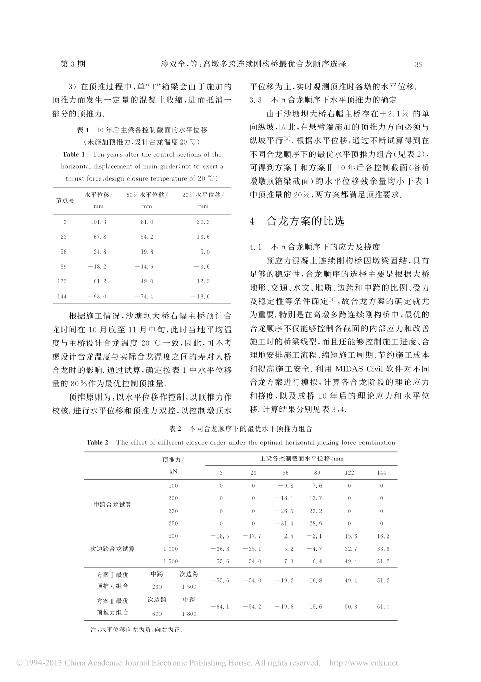 03-高墩多跨连续刚构桥最优合龙顺序选择.pdf_第3页