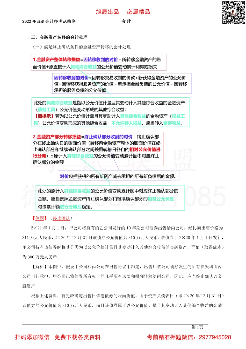 07【基础精讲】-金融资产转移的处理、公允价值套期（2022.03.11）.pdf_第1页