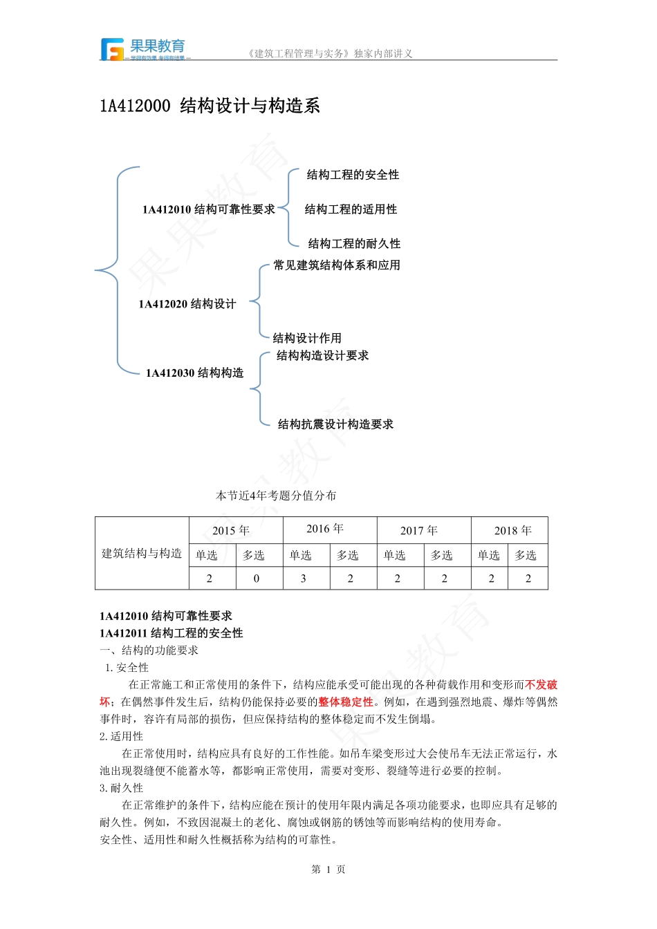 《建筑实务》－精讲精练－第05讲－1A412010.pdf_第1页