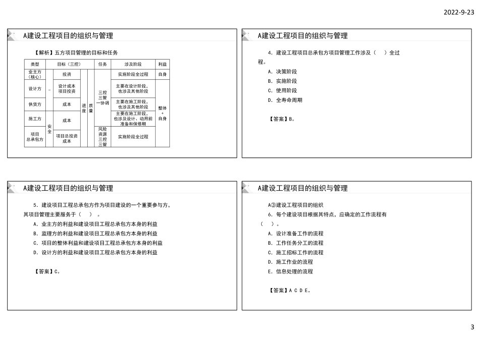 张天琪-2022年一建-管理-习题解析(黑白打印版).pdf_第3页