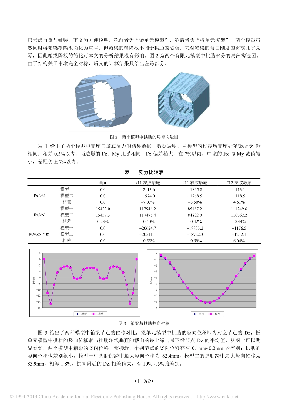 05-襄樊汉江五桥有限元分析中拱肋处理的对比研究.pdf_第2页