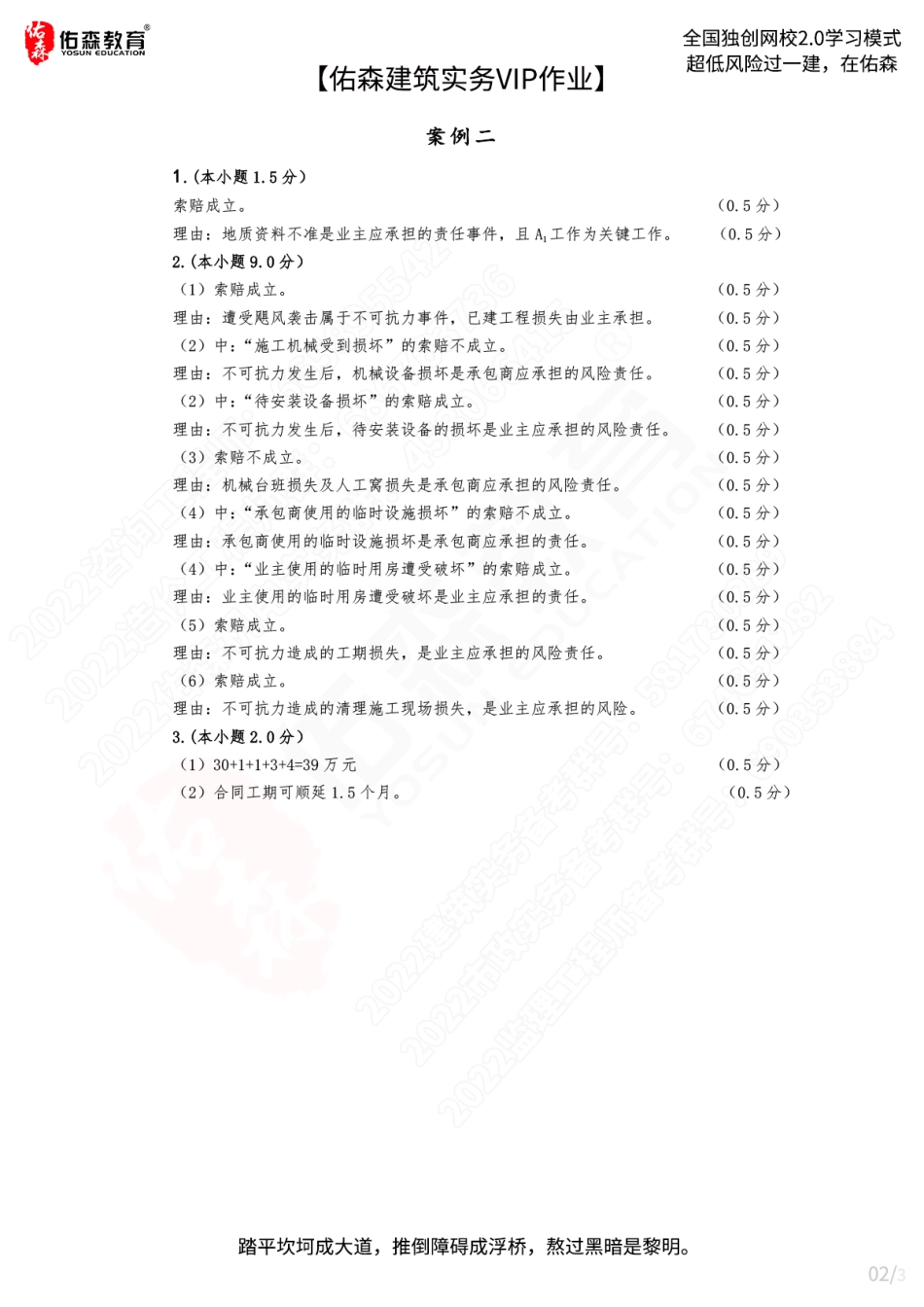 【佑森建筑实务VIP作业答案】：3月28日.pdf_第2页