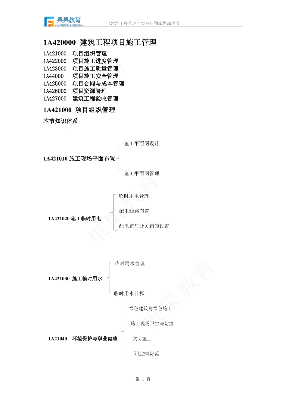 《建筑实务》－精讲精练－第21讲－施工现场平面布置+临时用电.pdf_第1页