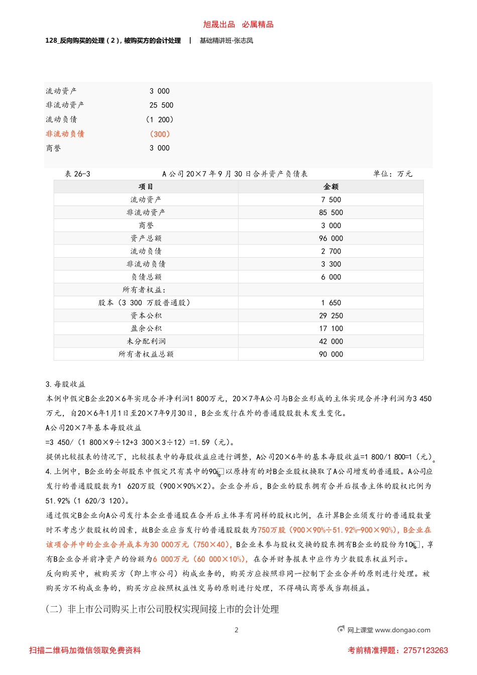 A128_反向购买的处理（2）被购买方的会计处理.pdf_第2页
