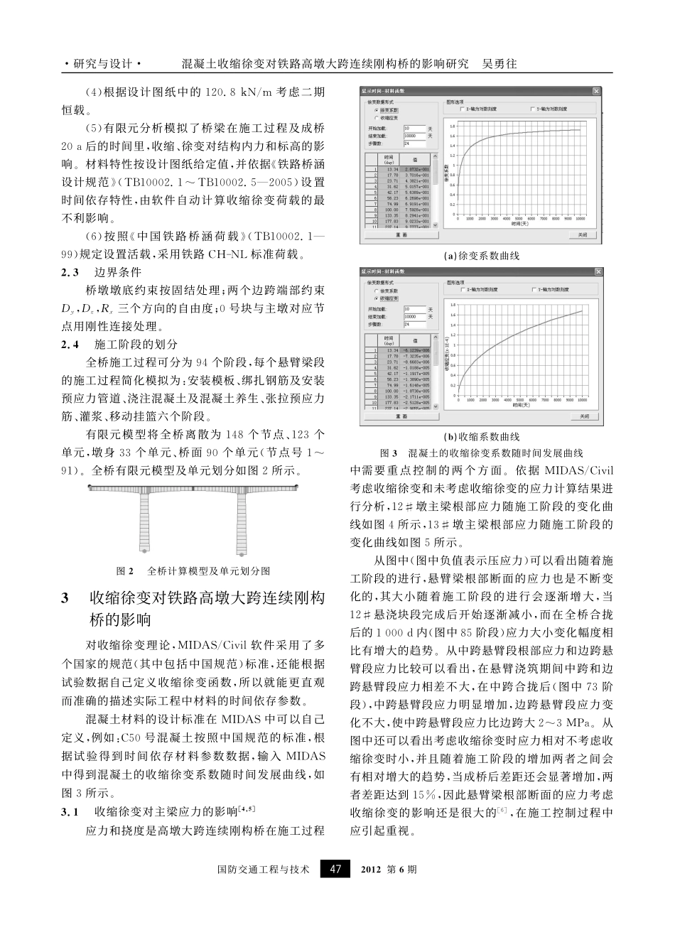21-混凝土收缩徐变对铁路高墩大跨连续刚构桥的影响研究.pdf_第2页
