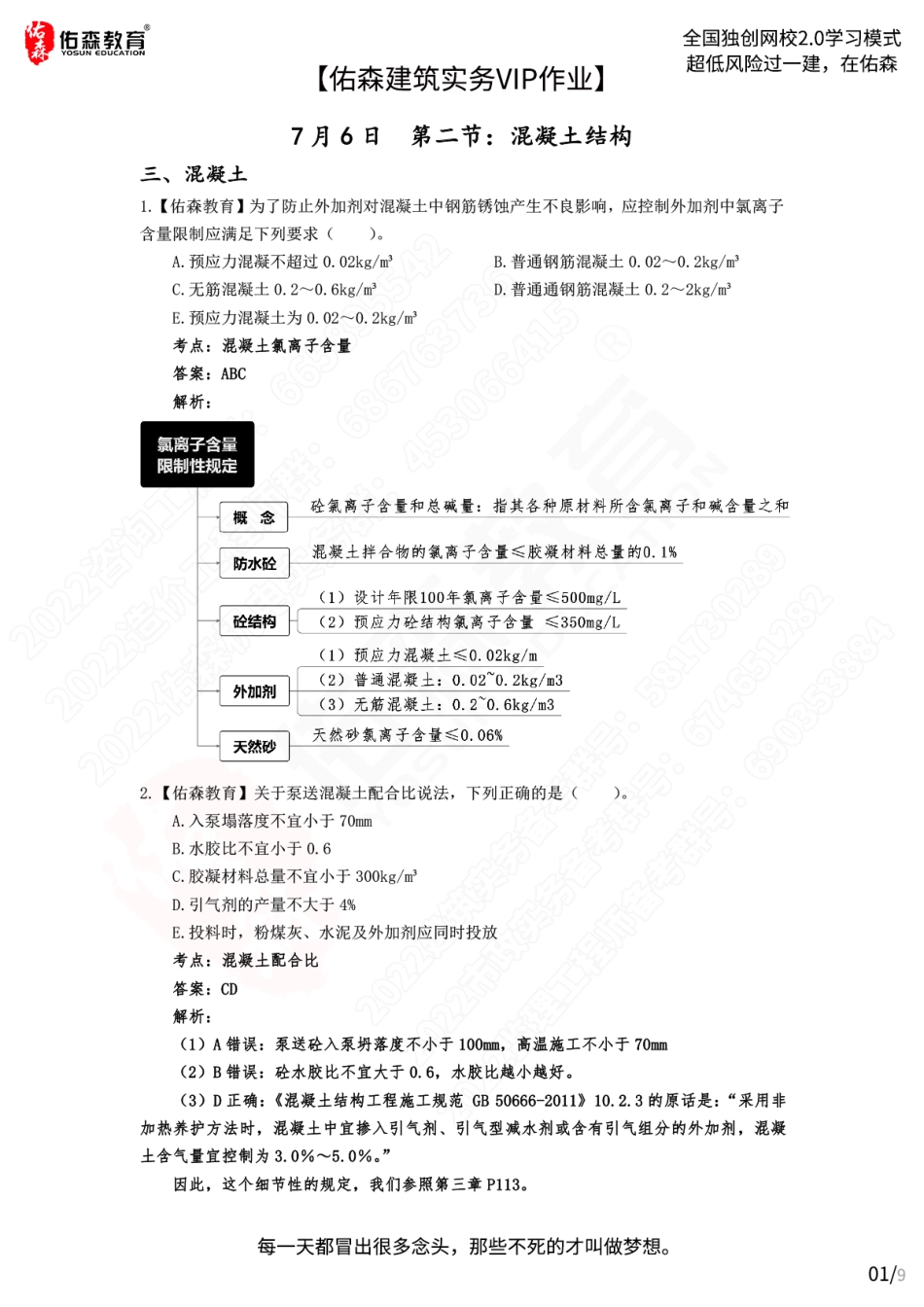 【佑森建筑实务VIP作业答案】：7月6日.pdf_第1页