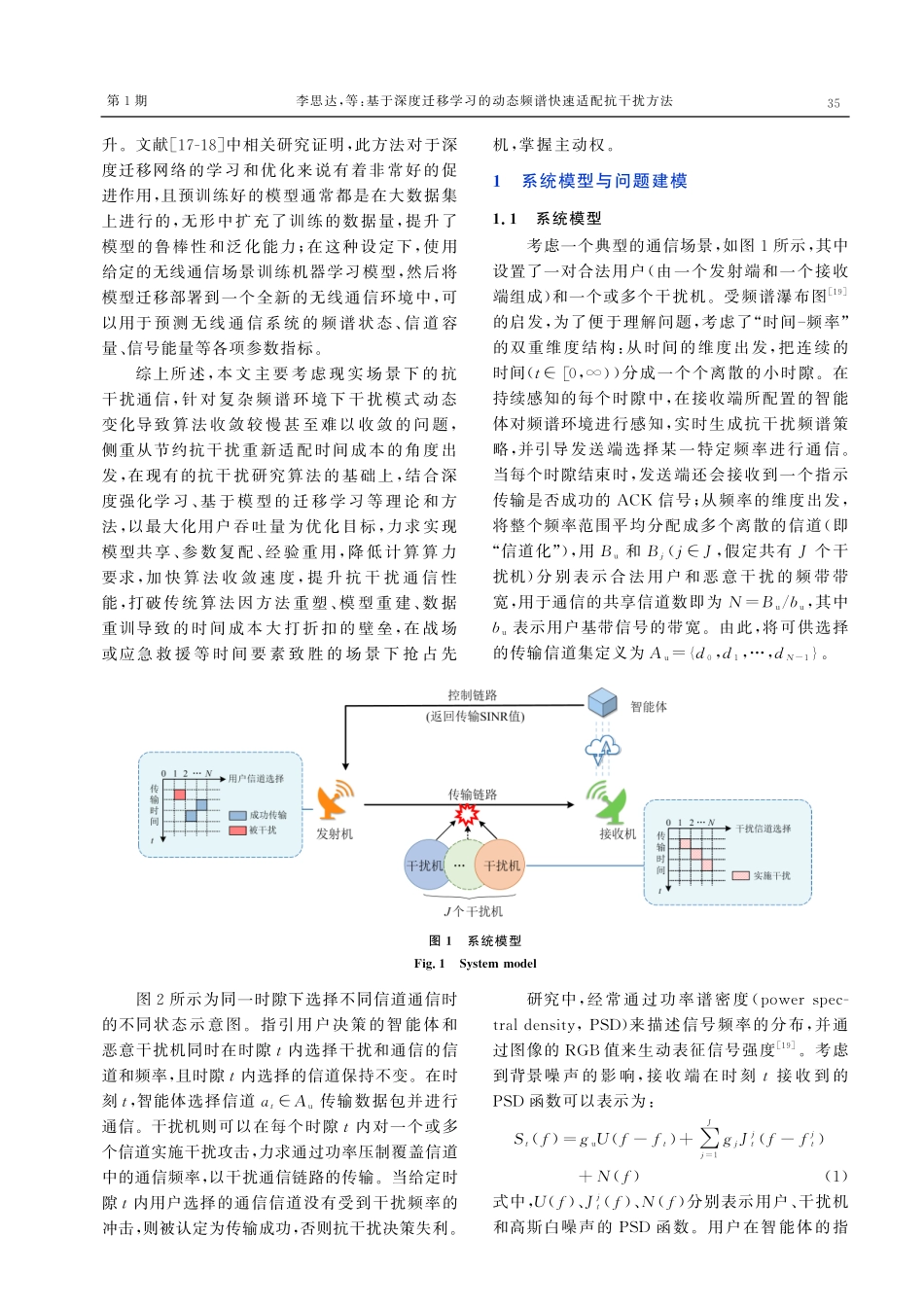 基于深度迁移学习的动态频谱快速适配抗干扰方法.pdf_第3页