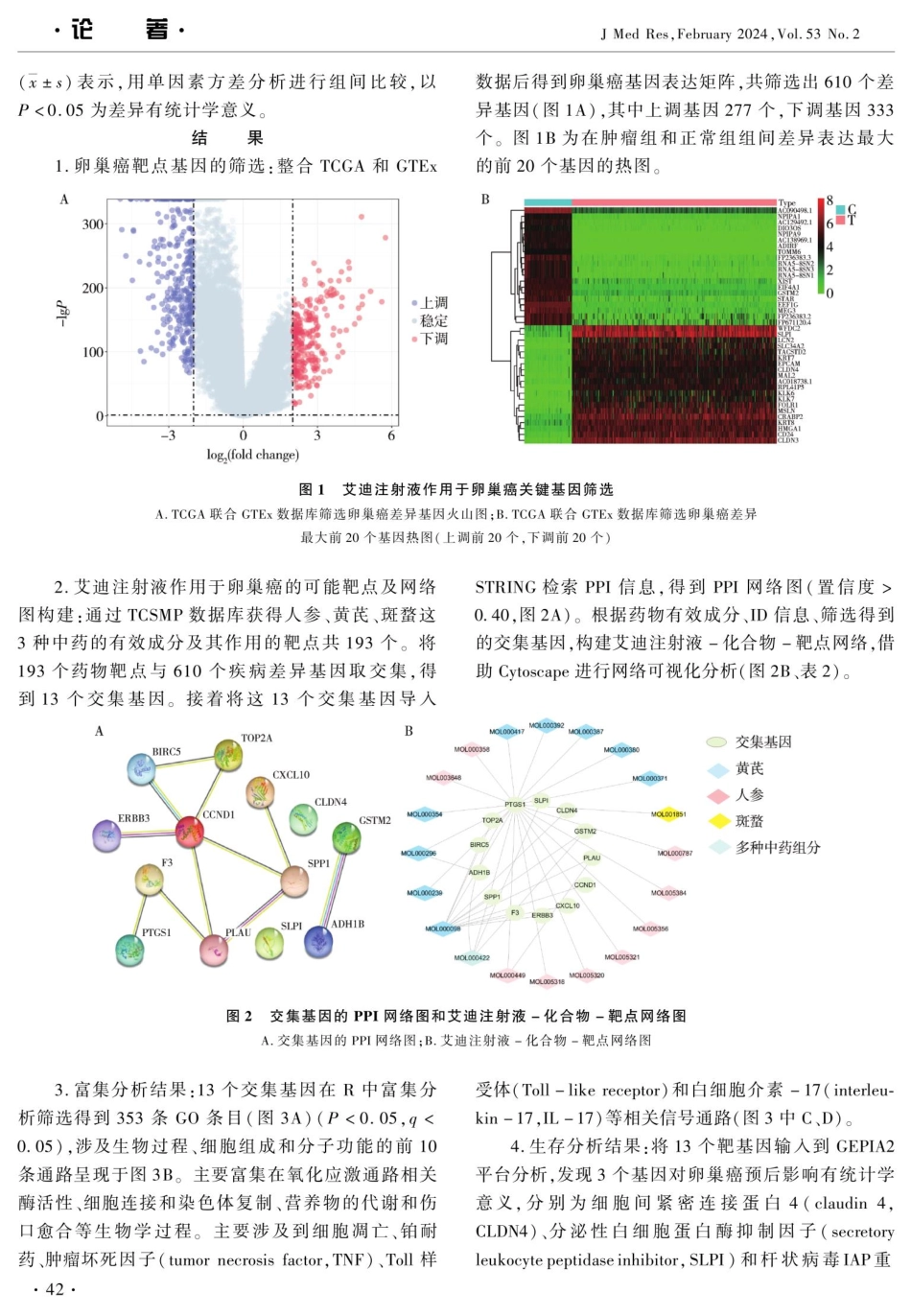 基于网络药理学和细胞实验探讨艾迪注射液治疗卵巢癌的机制研究.pdf_第3页